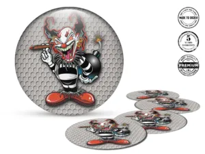 Resin domed stickers Premium Design Sleek Labels